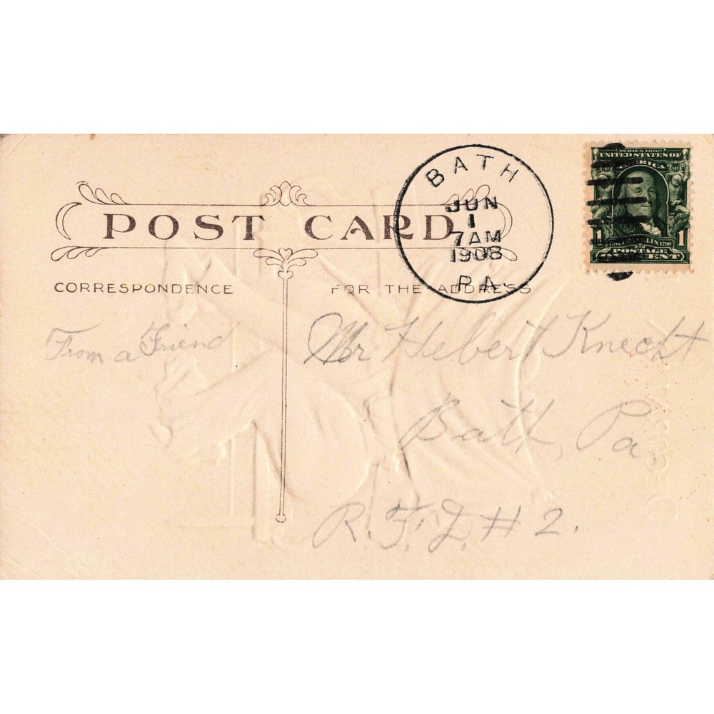 Decoration Day Memorial Day Postcard 1908 C Bunnell Story of the Flag Lounsbury - Picture 2 of 2